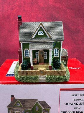 VINTAGE LIBERTY FALLS "HILLSIDE FARM" AH182 w/THE GOLD KING MINES "MINING SHARE"